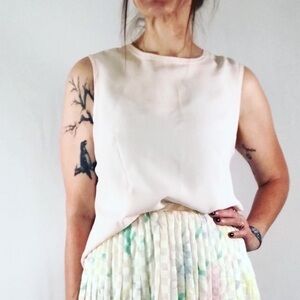 Vintage Karen Scott Pale Pink Blouse